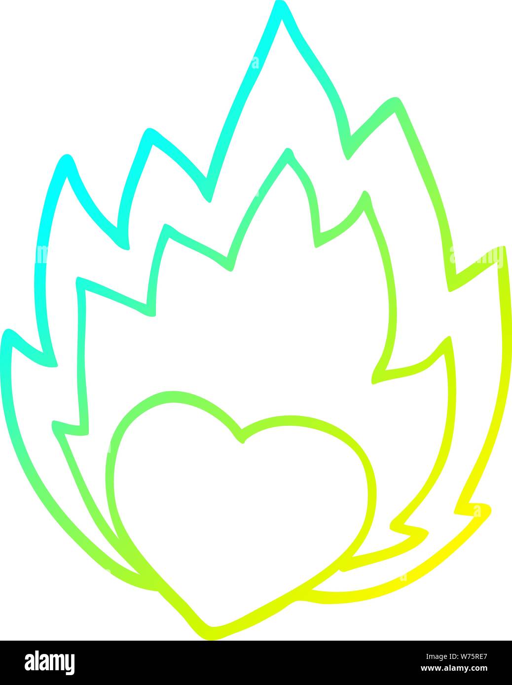 Flammendes Herz Ausgeschnittene Stockfotos Und Bilder Alamy