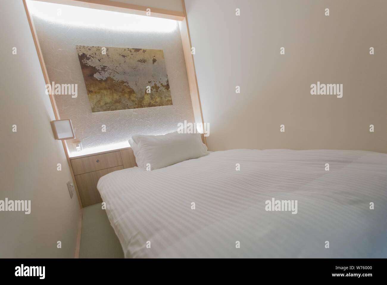 Hotel Zen Tokio, ein schickes Hotel mit minimalistischen japanischen Design in Ningyocho, im Mai 2019. | Verwendung weltweit Stockfoto