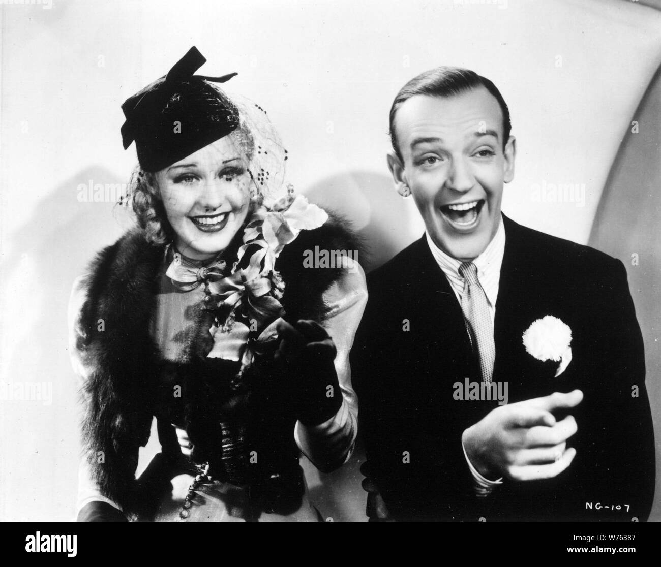 FRED Astaire und Ginger Rogers in Swing Time (1936), unter der Regie von George Stevens. Credit: RKO/Album Stockfoto