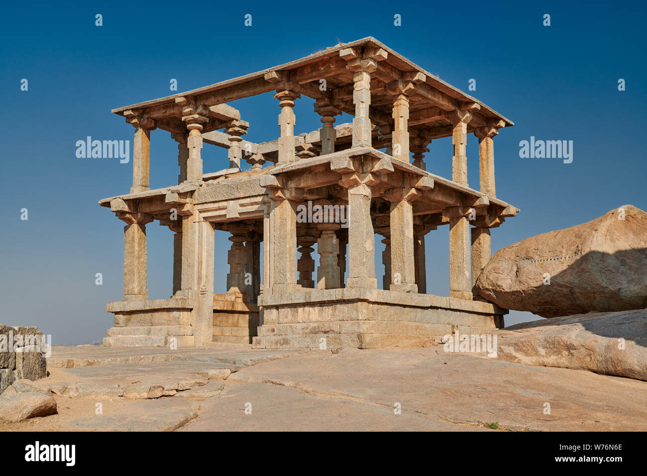 Vijayanagara Ruinen, Hampi, UNESCO-heritge Website, Karnataka, Indien Stockfoto