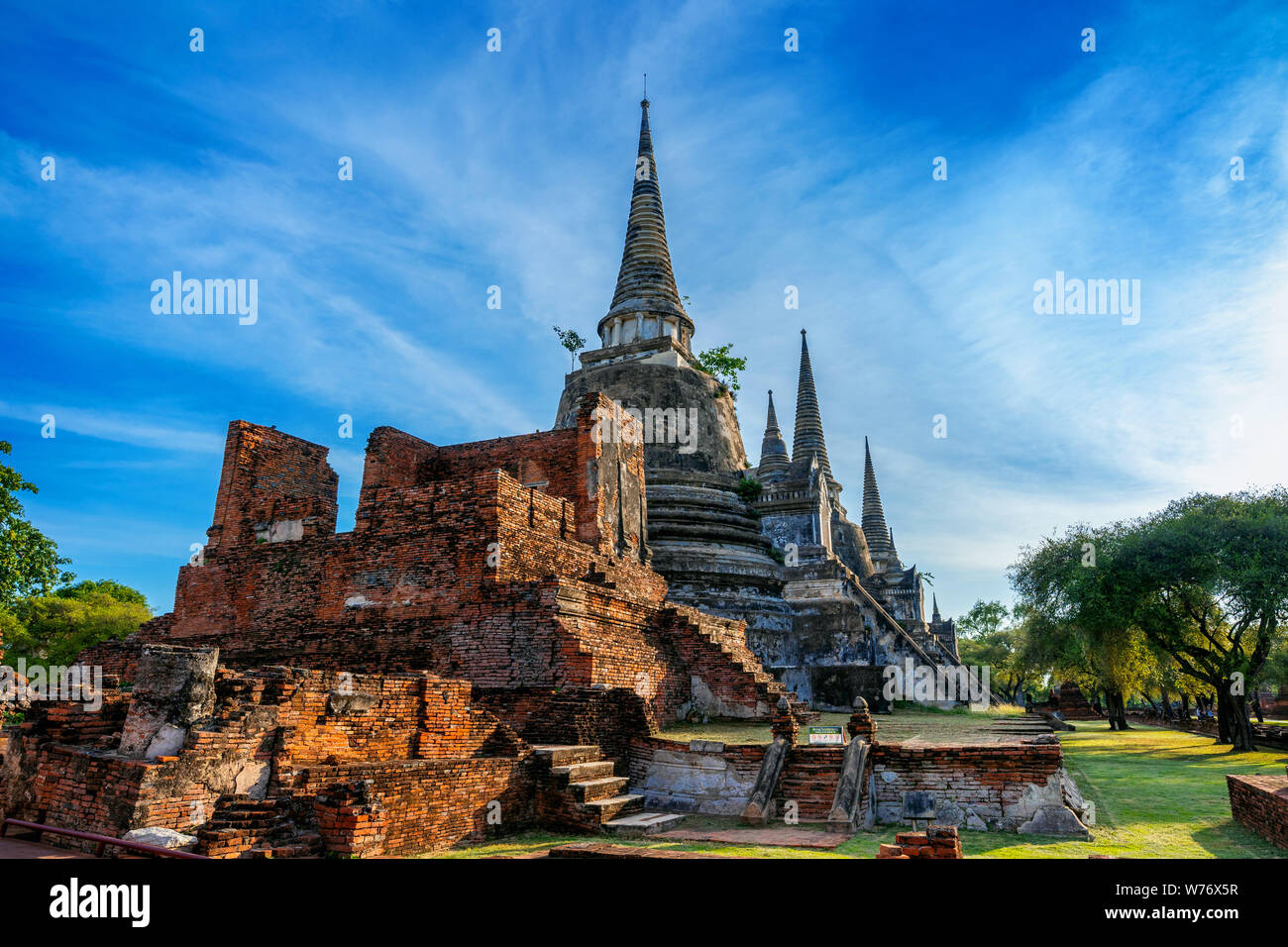 Wat Phra Si Sanphet Tempel in Ayutthaya Historical Park, Provinz Ayutthaya, Thailand. UNESCO-Welterbe. Stockfoto