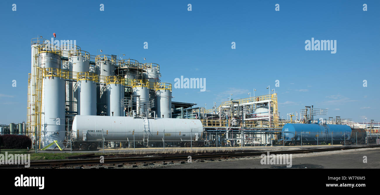 Ein Dow Chemical plant in Charleston, West Virginia, physische Beschreibung: 1 Foto: digital, tiff-Datei, Farbe. Hinweise: Kaufen; Carol M. Highsmith Fotografie, Inc.; 2015; (DLC/PP 2015: 055).; Stockfoto