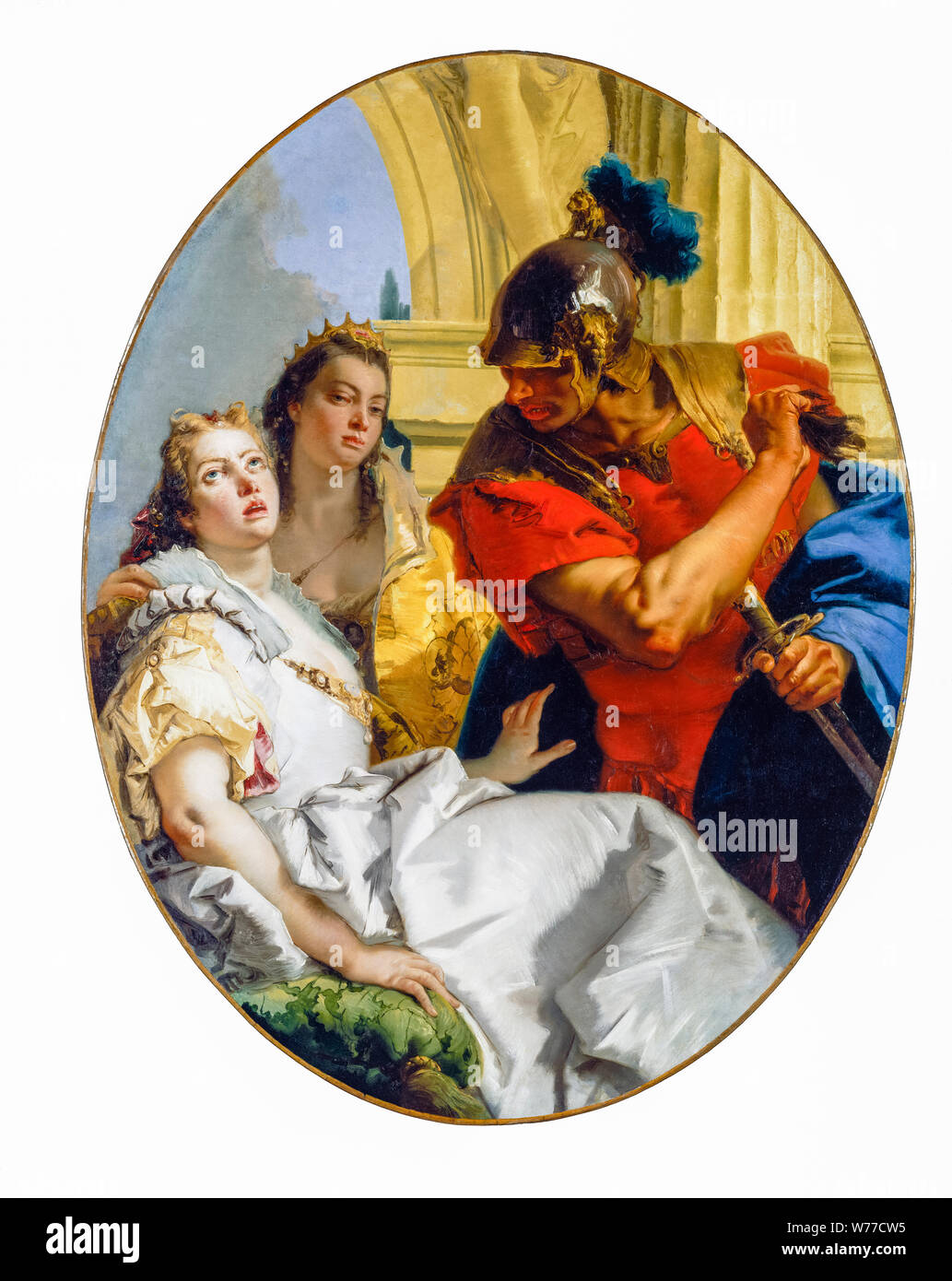 Giovanni Battista Tiepolo, Szene aus der Alten Geschichte, Malerei, ca. 1750 Stockfoto