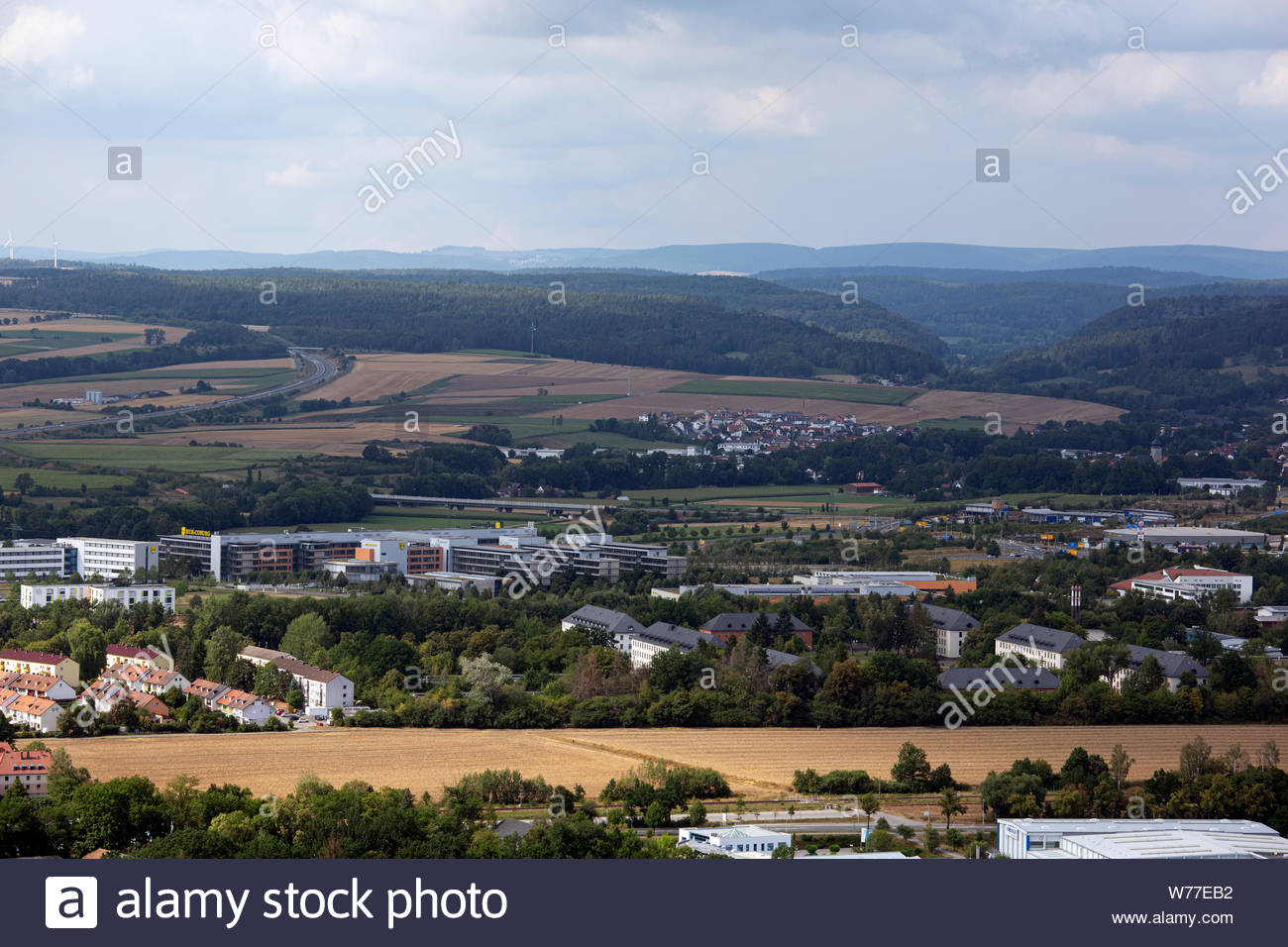 Blick auf einen Teil der Stadt Coburg in Deutschland das Bundesland Thüringen in der Deutschen Demokratischen Republik. Stockfoto