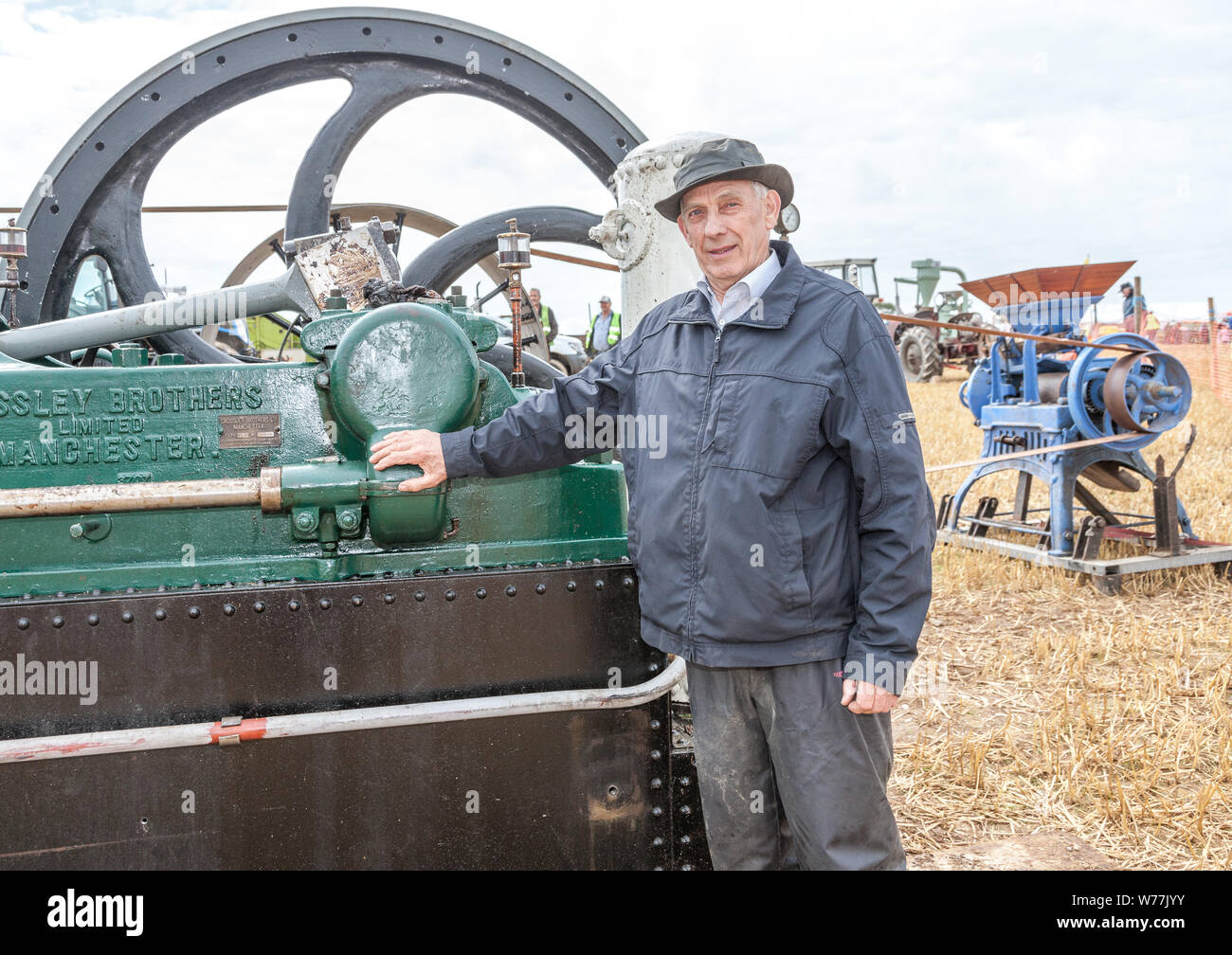 Sandycove Ballinspittle, Cork, Irland. 05. August 2019. John Sullivan, Riverstick auf De Courcey Ernte Tag, über den August Bank Holiday Wochenende in Sandycove, Ballinspittle, Co Cork, Irland, statt. - Gutschrift; David Creedon/Alamy leben Nachrichten Stockfoto