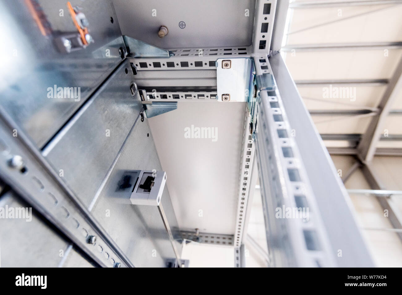 Industriegehäuse für elektrische Anlagen, Betriebs-Umgebung Stockfoto