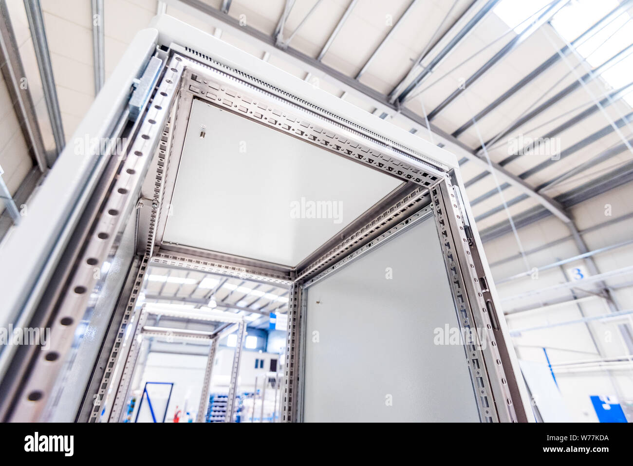 Industriegehäuse für elektrische Anlagen, Betriebs-Umgebung Stockfoto