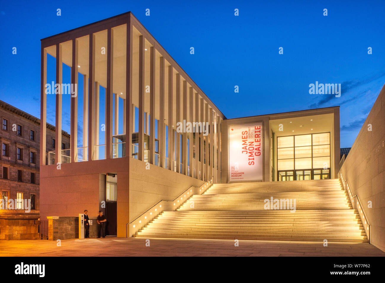 James Simon Gallery, David Chipperfield Architects, Neues Museum, Pergamon Museum, Museumsinsel, Berlin Mitte, Berlin, Deutschland Stockfoto