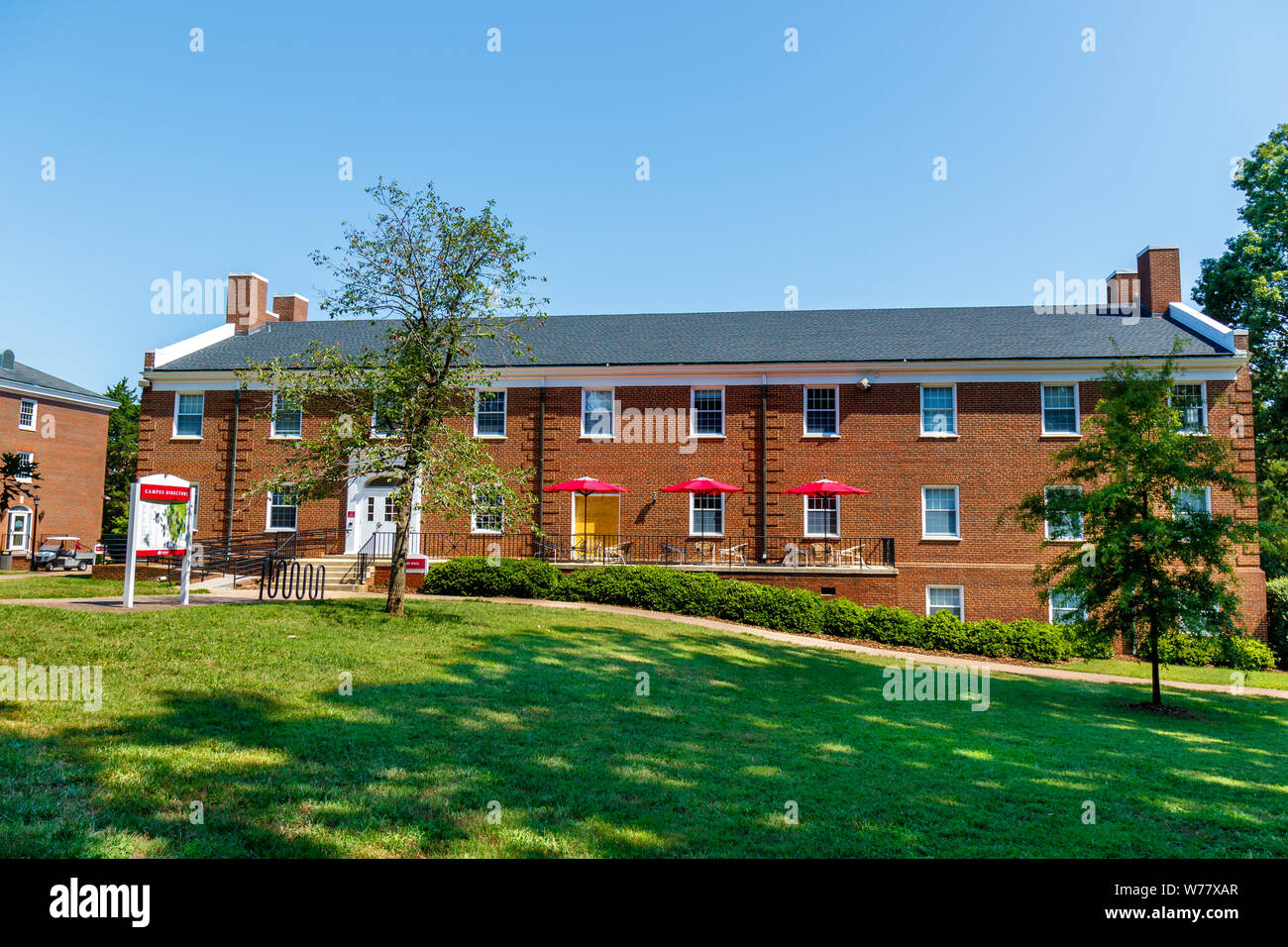 GREENSBORO, NC, USA - 27. Juli: Ufer Halle am Juli 27, 2019 an der Guilford College in Greensboro, North Carolina. Stockfoto