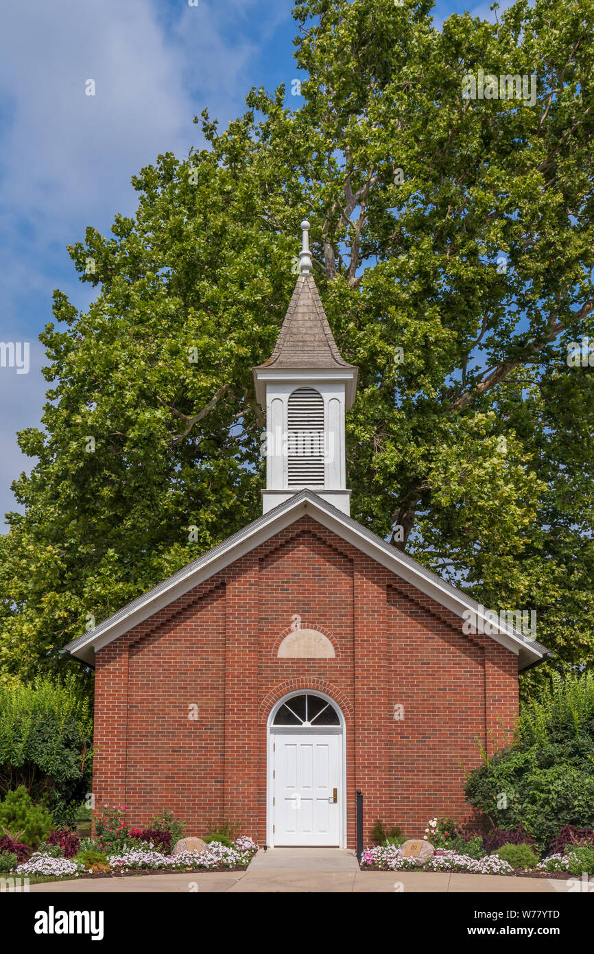 IOWA CITY, IA/USA - August 7, 2015: Danforth Kapelle an der Universität von Iowa. Die Universität von Iowa ist ein Flaggschiff der öffentlichen Forschung Universität. Stockfoto