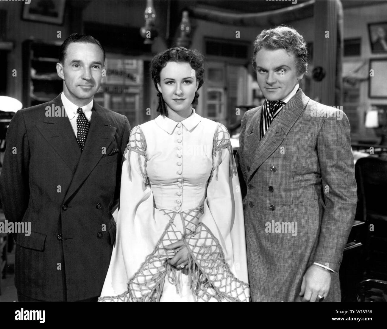 RICARDO CORTEZ, MARGARET LINDSAY, James Cagney, FRISCO KID, 1935 Stockfoto