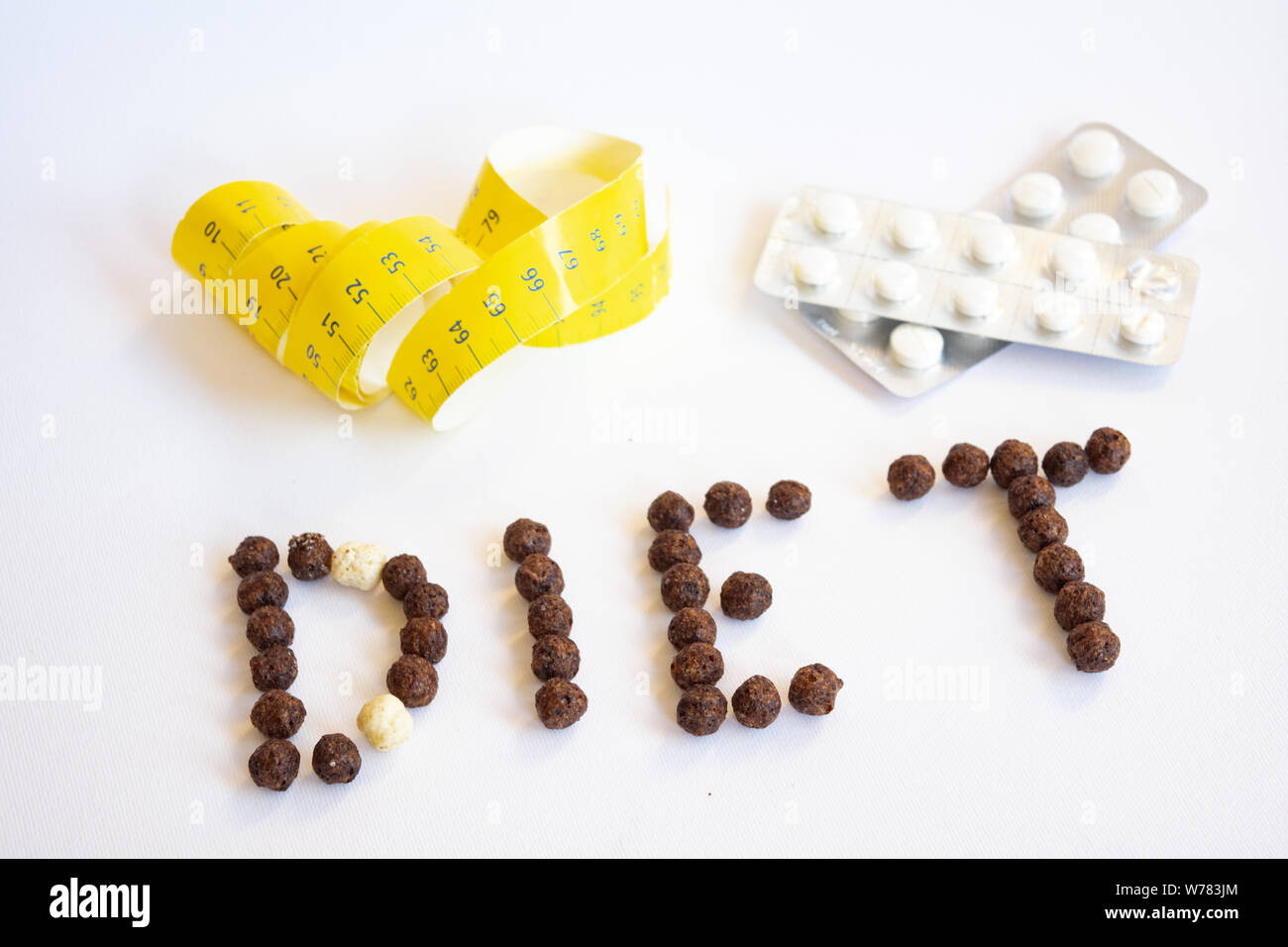 Wellness und Gesundheit mit einer Schlankheitskur Stockfoto