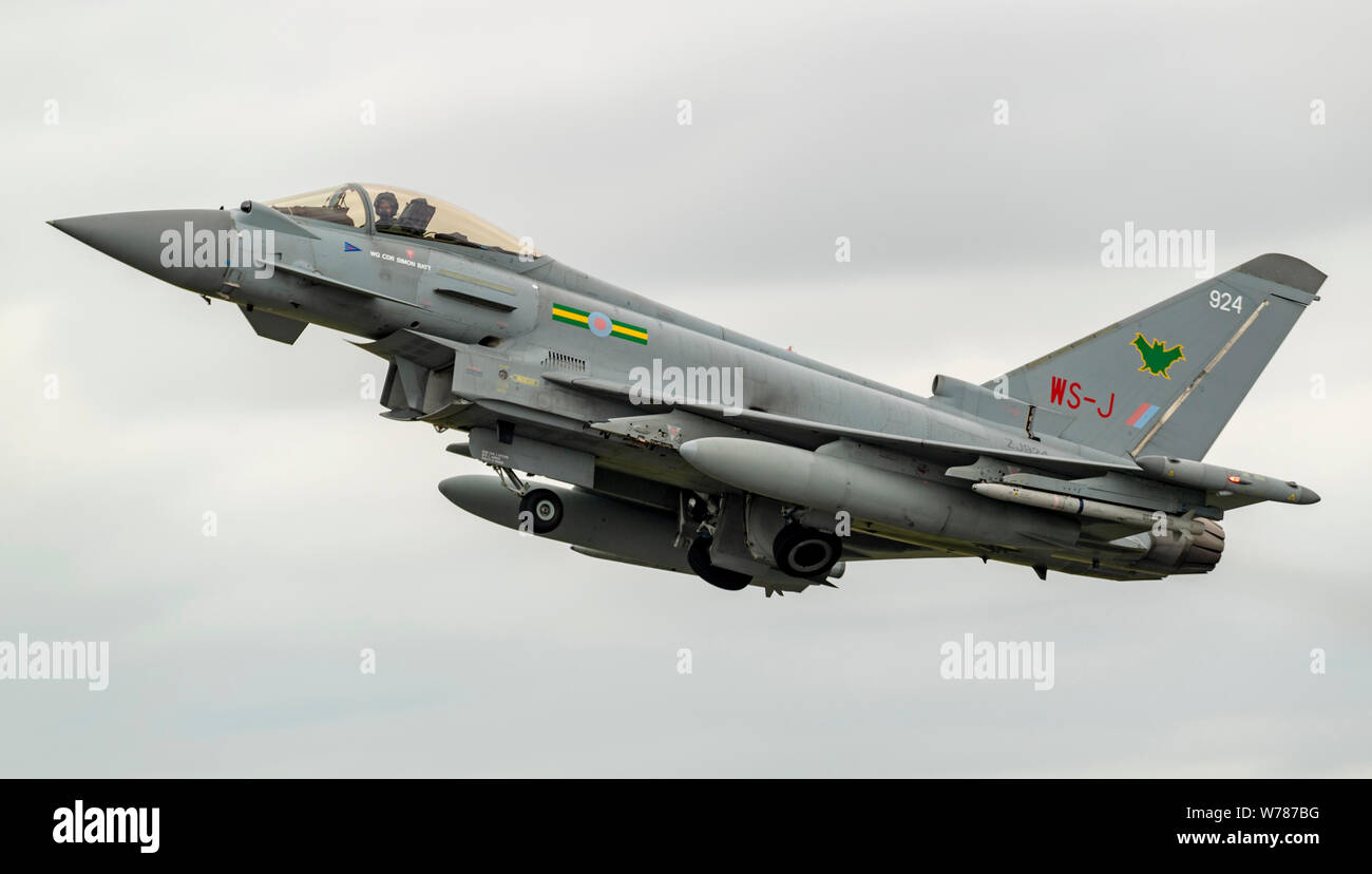 RAF Typhoon im Royal International Air Tattoo 2019, ZJ 924 Stockfoto