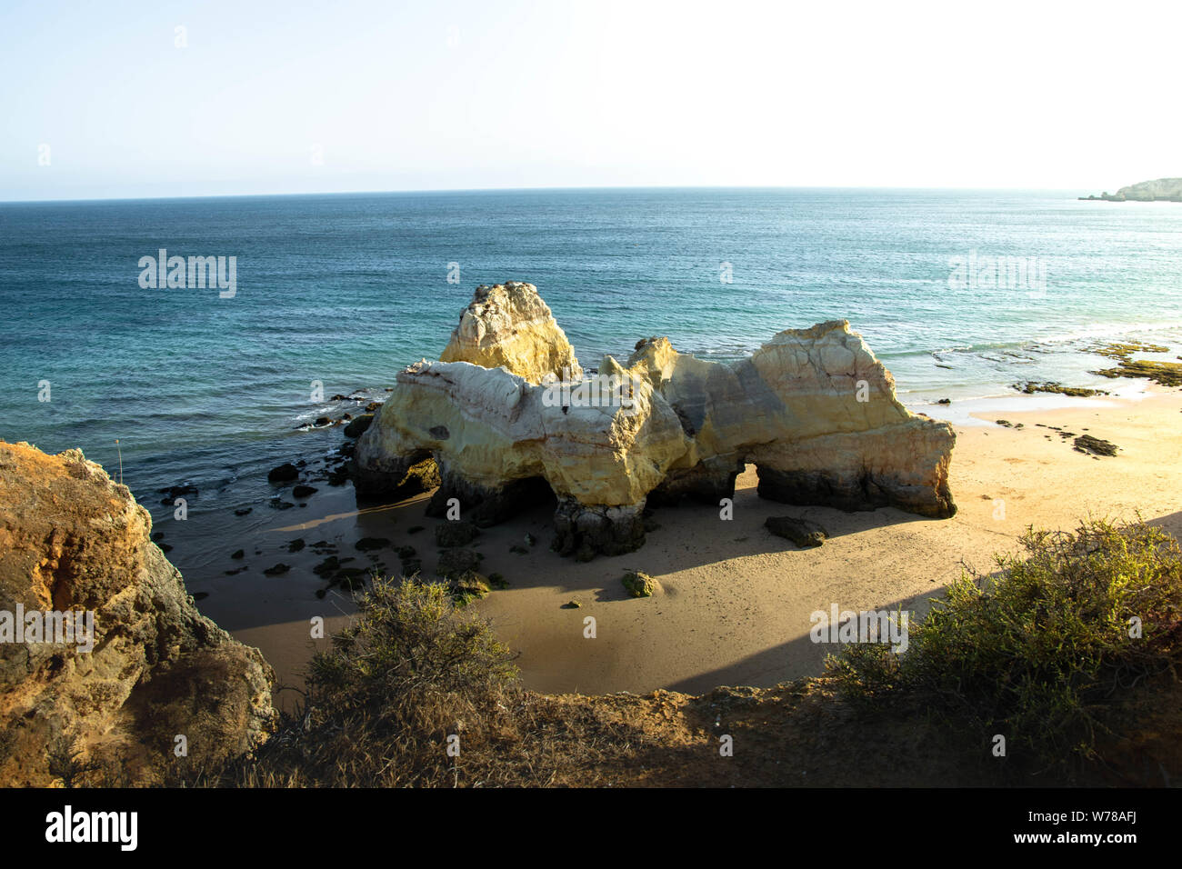 Die einzigartige Schönheit von Praia da Rocha, Portimão Portugal Stockfoto