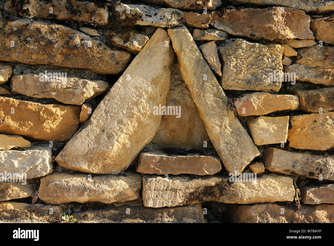 Mauerwerk Brionnais Burgund Frankreich Stockfoto