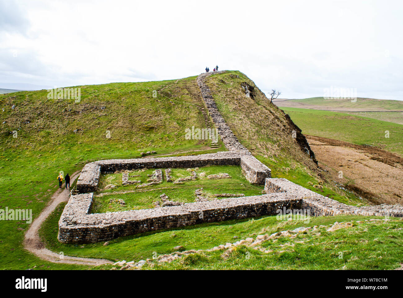 Hadrian's Wall, Northumberland Stockfoto