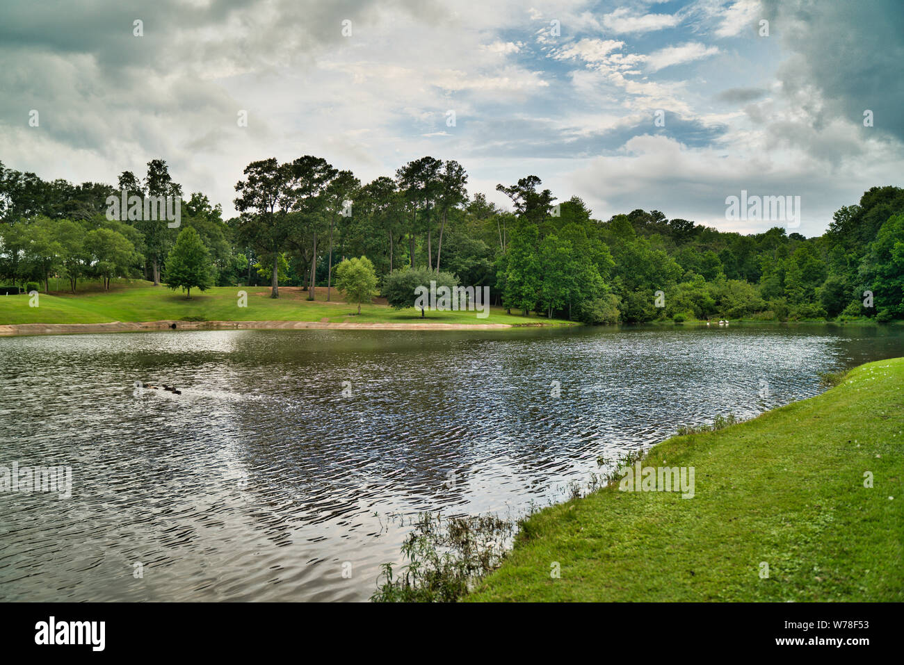 Schöne High Definition Landschaftsfotografie, Henderson Park, Enterprise Alabama Stockfoto