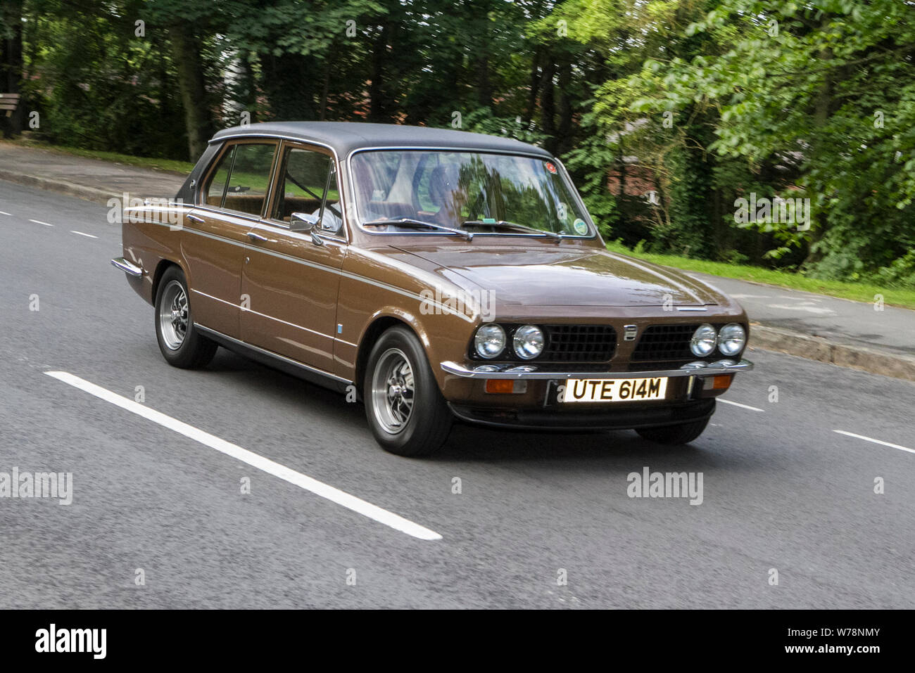 Motorisch Klassiker, historics, vintage Motoren und Collectibles 2019; Lytham Halle Verkehr zeigen, Sammlung von Autos & Oldtimer von gestern. Stockfoto