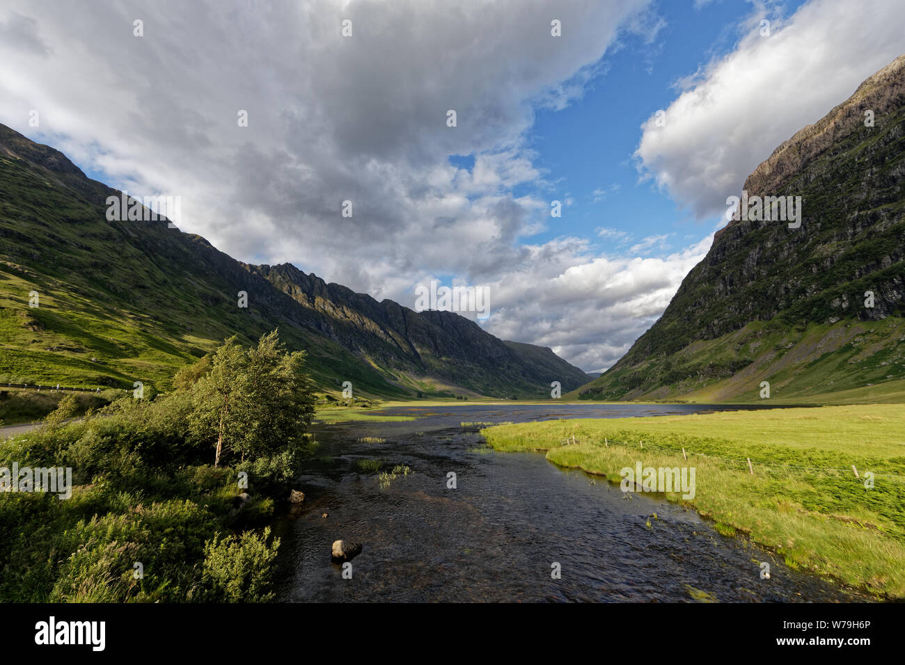 Glencoe Valley, die Highlands, Schottland, Vereinigtes Königreich Stockfoto