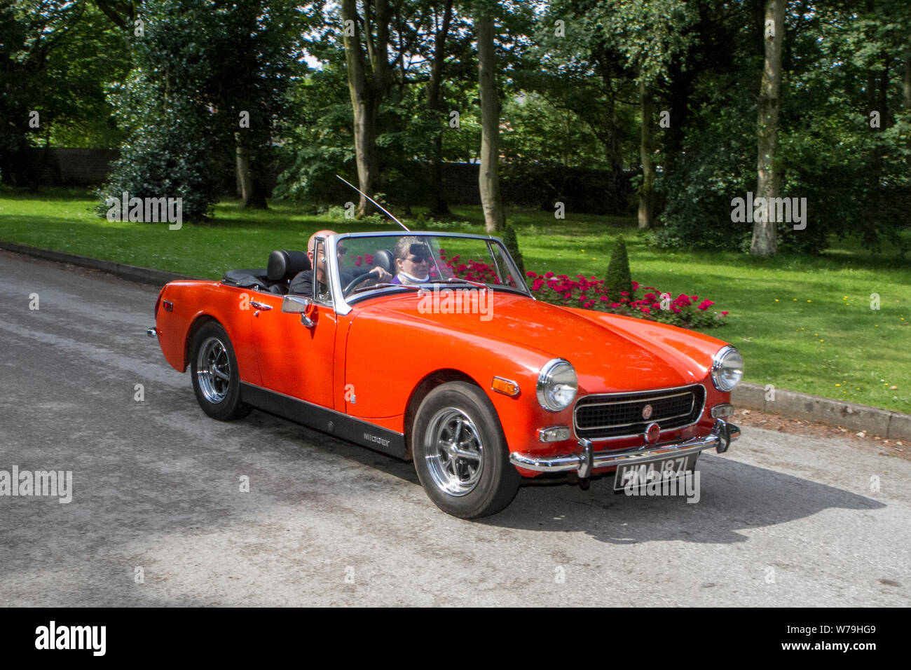 Motorisch Klassiker, historics, vintage Motoren und Collectibles 2019; Lytham Halle Verkehr zeigen, Sammlung von Autos & Oldtimer von gestern. Stockfoto