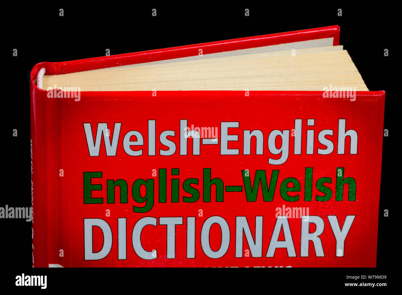 Wales - Englisch, Englisch - Walisisch Wörterbuch. Stockfoto