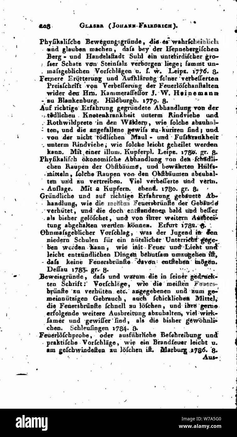 De Meusel Lexikon 4 208. Stockfoto