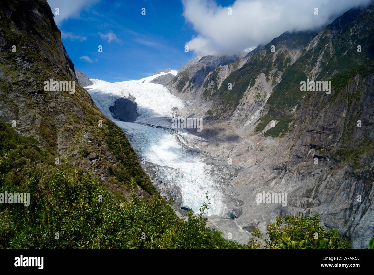 Franz Josef Glacier, Südinsel, Neuseeland Stockfoto