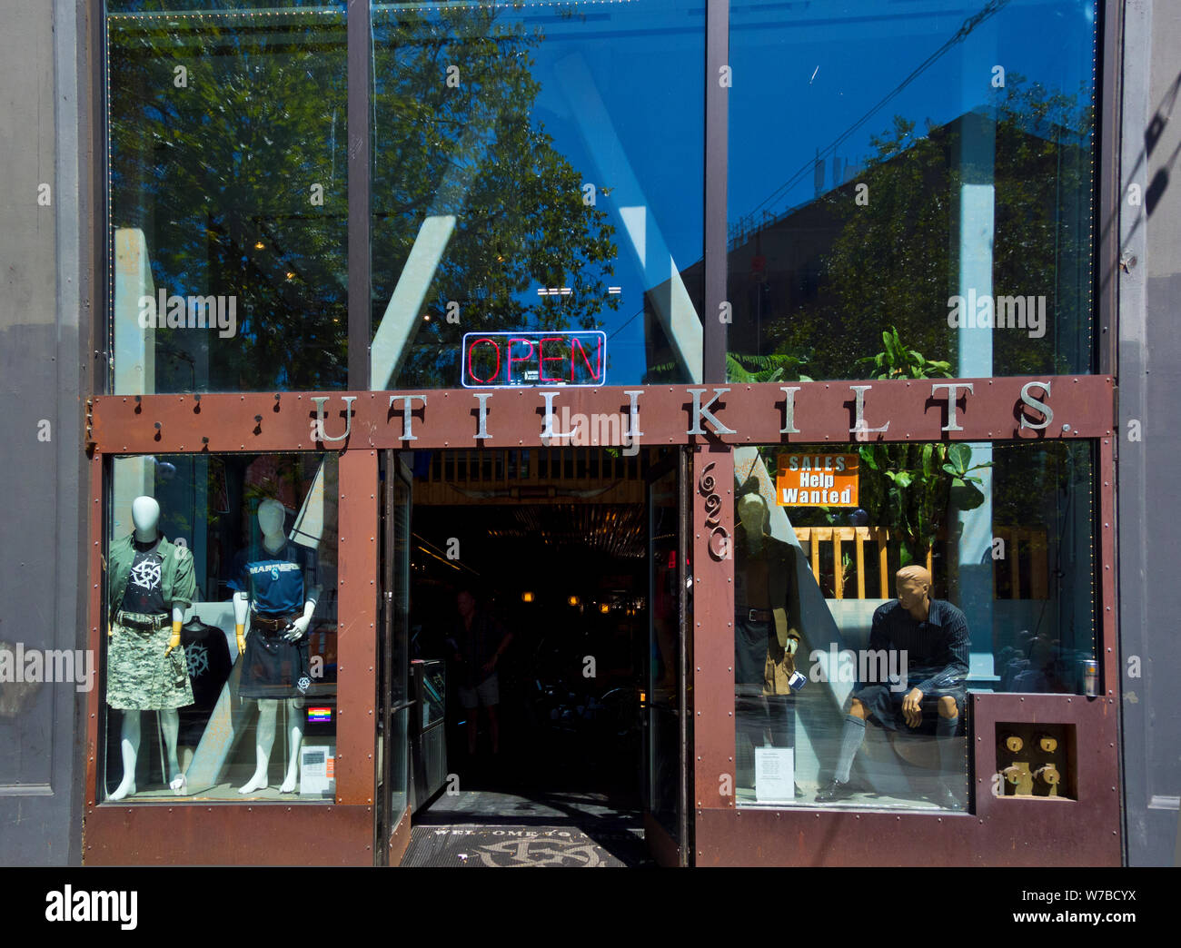 Utilikilts Store in Seattle, Washington, USA Stockfoto