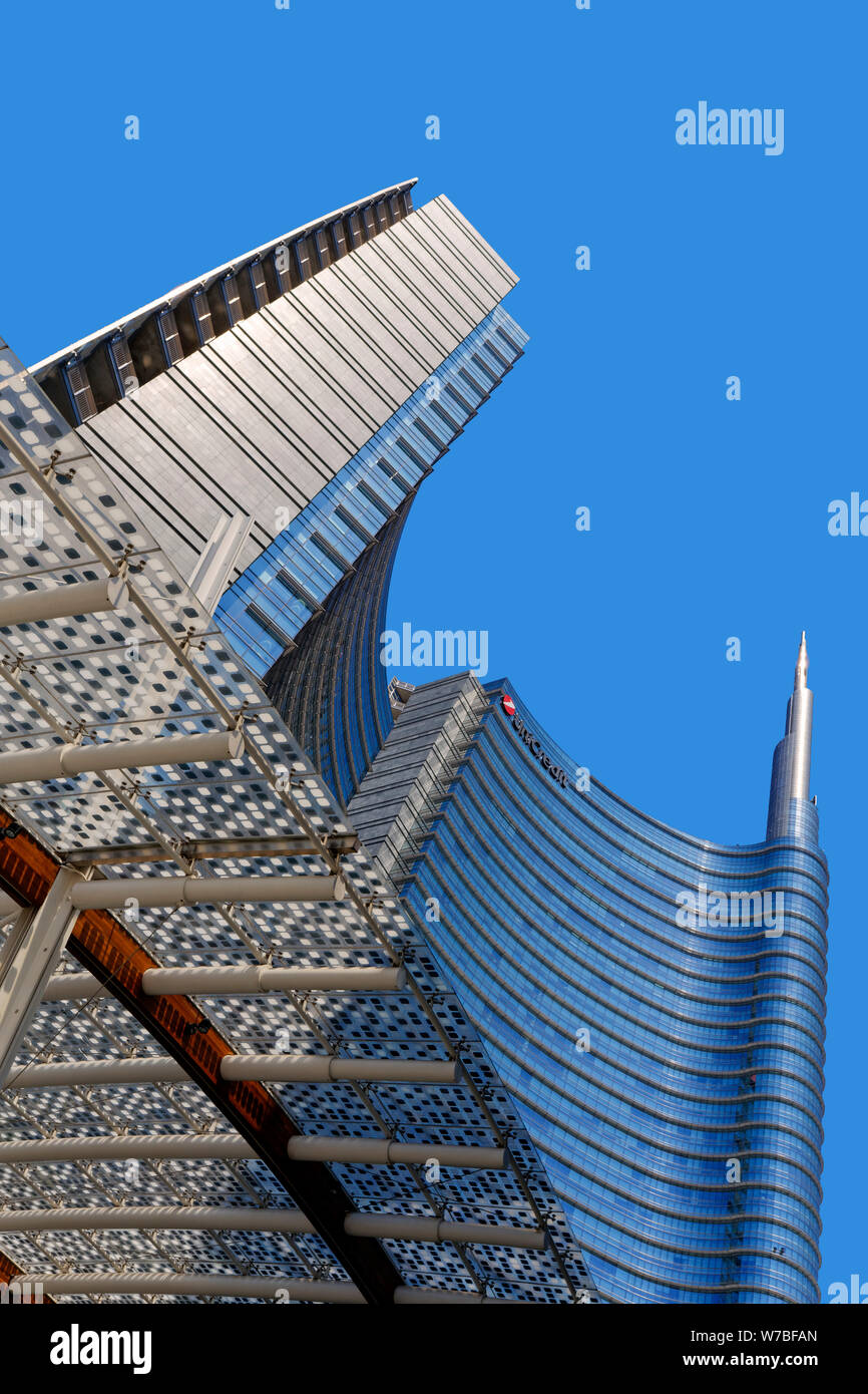 UniCredit Turm (Torre UniCredi), Mailand, Italien Stockfoto