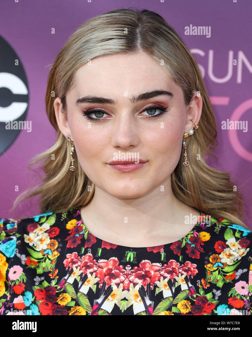 West Hollywood, Vereinigte Staaten. 05 Aug, 2019. WEST HOLLYWOOD, LOS ANGELES, Kalifornien, USA - 05. August: Schauspielerin Meg Donnelly kommt an der Disney ABC Fernsehen TCA Summer Press Tour All-Star-Party 2019 in Soho House West Hollywood am 5. August 2019 in West Hollywood, Los Angeles, California, United States. (Foto von Xavier Collin/Image Press Agency) Quelle: Bild Presse Agentur/Alamy leben Nachrichten Stockfoto