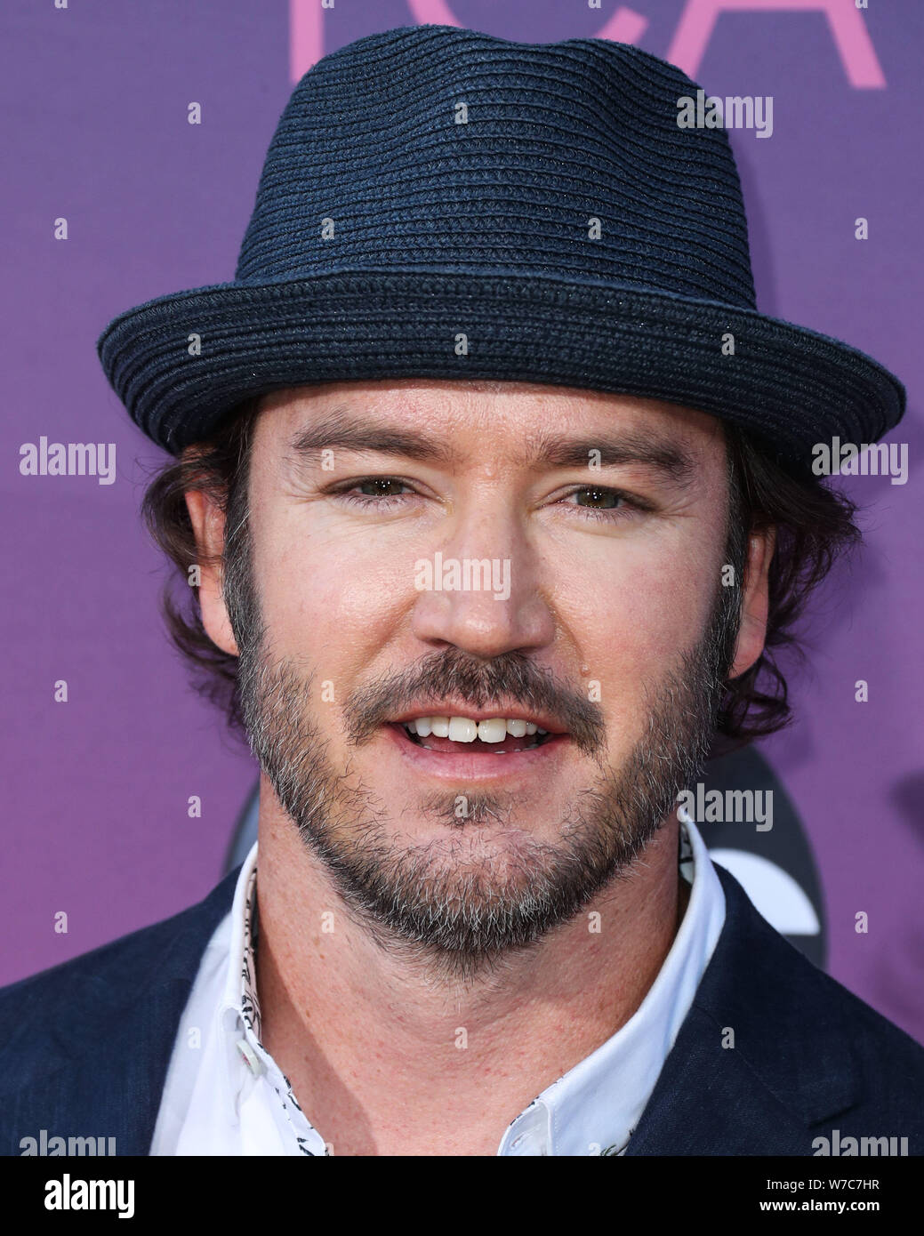 West Hollywood, Vereinigte Staaten. 05 Aug, 2019. WEST HOLLYWOOD, LOS ANGELES, Kalifornien, USA - 05. August: Schauspieler Mark-Paul Gosselaar kommt an der Disney ABC Fernsehen TCA Summer Press Tour All-Star-Party 2019 in Soho House West Hollywood am 5. August 2019 in West Hollywood, Los Angeles, California, United States. (Foto von Xavier Collin/Image Press Agency) Quelle: Bild Presse Agentur/Alamy leben Nachrichten Stockfoto
