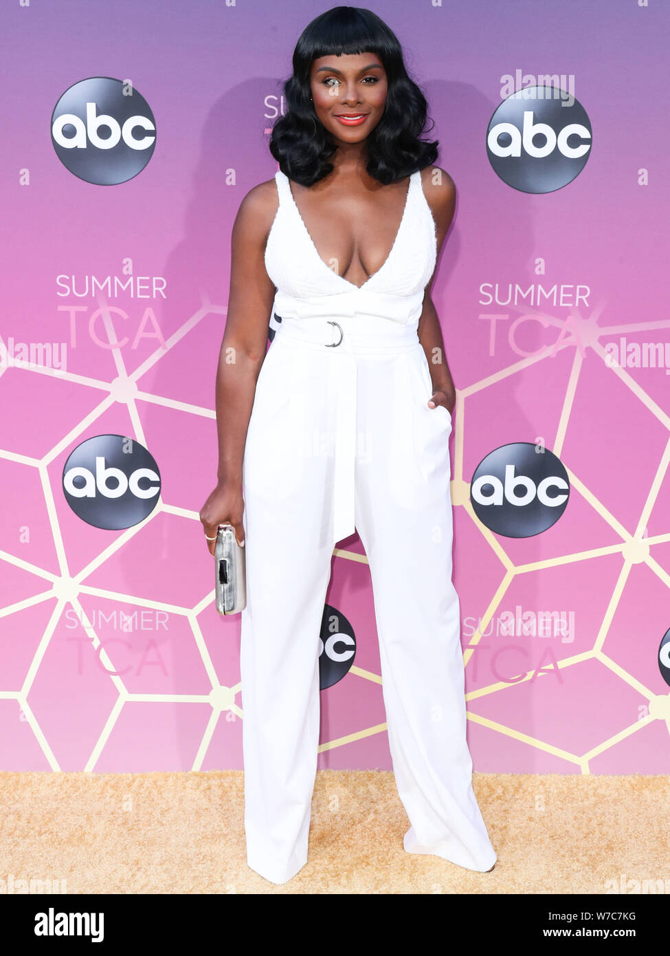 West Hollywood, Vereinigte Staaten. 05 Aug, 2019. WEST HOLLYWOOD, LOS ANGELES, Kalifornien, USA - 05. August: Schauspielerin Tika Sumpter kommt an der Disney ABC Fernsehen TCA Summer Press Tour All-Star-Party 2019 in Soho House West Hollywood am 5. August 2019 in West Hollywood, Los Angeles, California, United States. (Foto von Xavier Collin/Image Press Agency) Quelle: Bild Presse Agentur/Alamy leben Nachrichten Stockfoto