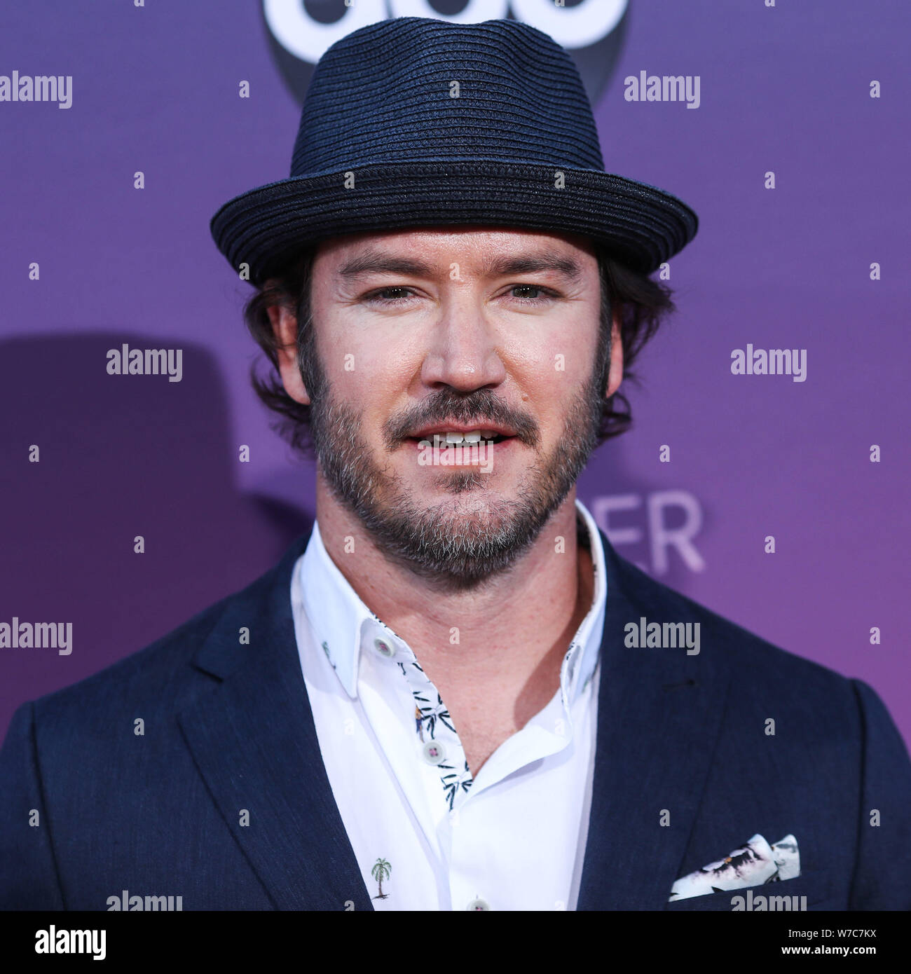 West Hollywood, Vereinigte Staaten. 05 Aug, 2019. WEST HOLLYWOOD, LOS ANGELES, Kalifornien, USA - 05. August: Schauspieler Mark-Paul Gosselaar kommt an der Disney ABC Fernsehen TCA Summer Press Tour All-Star-Party 2019 in Soho House West Hollywood am 5. August 2019 in West Hollywood, Los Angeles, California, United States. (Foto von Xavier Collin/Image Press Agency) Quelle: Bild Presse Agentur/Alamy leben Nachrichten Stockfoto