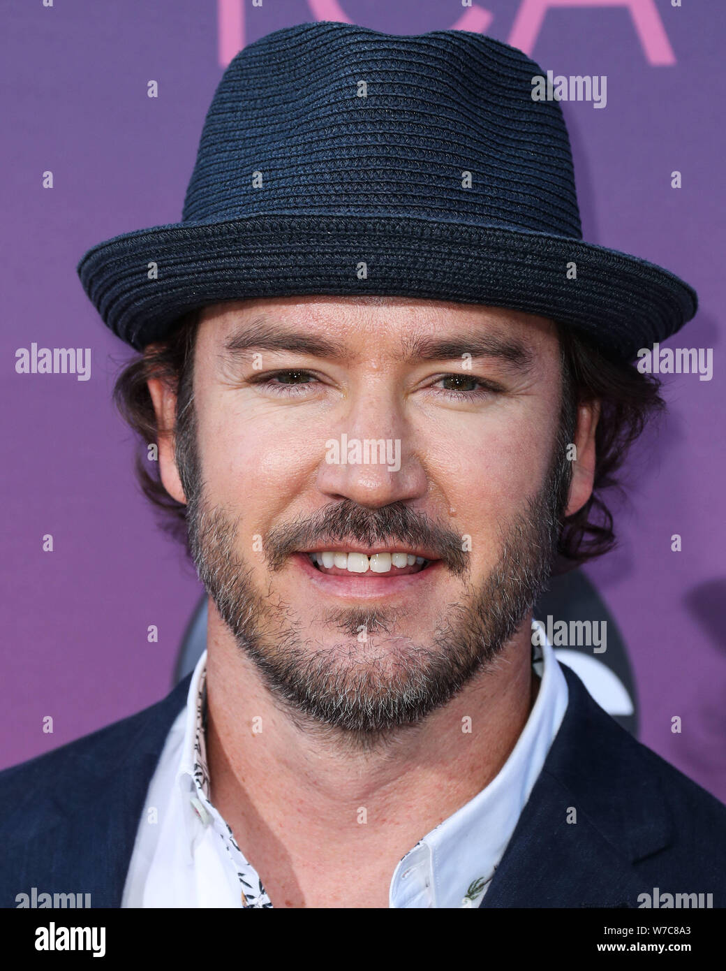 West Hollywood, Vereinigte Staaten. 05 Aug, 2019. WEST HOLLYWOOD, LOS ANGELES, Kalifornien, USA - 05. August: Schauspieler Mark-Paul Gosselaar kommt an der Disney ABC Fernsehen TCA Summer Press Tour All-Star-Party 2019 in Soho House West Hollywood am 5. August 2019 in West Hollywood, Los Angeles, California, United States. (Foto von Xavier Collin/Image Press Agency) Quelle: Bild Presse Agentur/Alamy leben Nachrichten Stockfoto