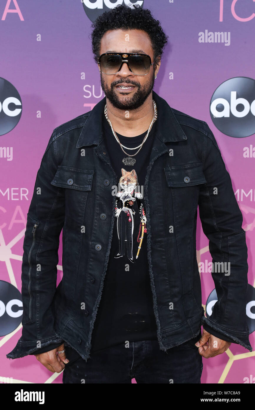 West Hollywood, Vereinigte Staaten. 05 Aug, 2019. WEST HOLLYWOOD, LOS ANGELES, Kalifornien, USA - 05. August: Musiker Shaggy (Orville Richard Burrell CD) kommt an der Disney ABC Fernsehen TCA Summer Press Tour All-Star-Party 2019 in Soho House West Hollywood am 5. August 2019 in West Hollywood, Los Angeles, California, United States. (Foto von Xavier Collin/Image Press Agency) Quelle: Bild Presse Agentur/Alamy leben Nachrichten Stockfoto