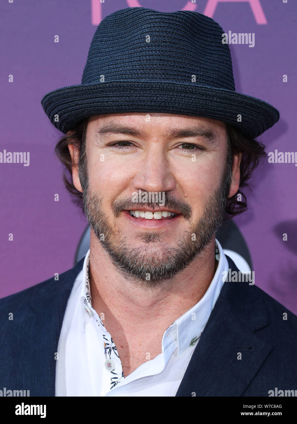 West Hollywood, Vereinigte Staaten. 05 Aug, 2019. WEST HOLLYWOOD, LOS ANGELES, Kalifornien, USA - 05. August: Schauspieler Mark-Paul Gosselaar kommt an der Disney ABC Fernsehen TCA Summer Press Tour All-Star-Party 2019 in Soho House West Hollywood am 5. August 2019 in West Hollywood, Los Angeles, California, United States. (Foto von Xavier Collin/Image Press Agency) Quelle: Bild Presse Agentur/Alamy leben Nachrichten Stockfoto