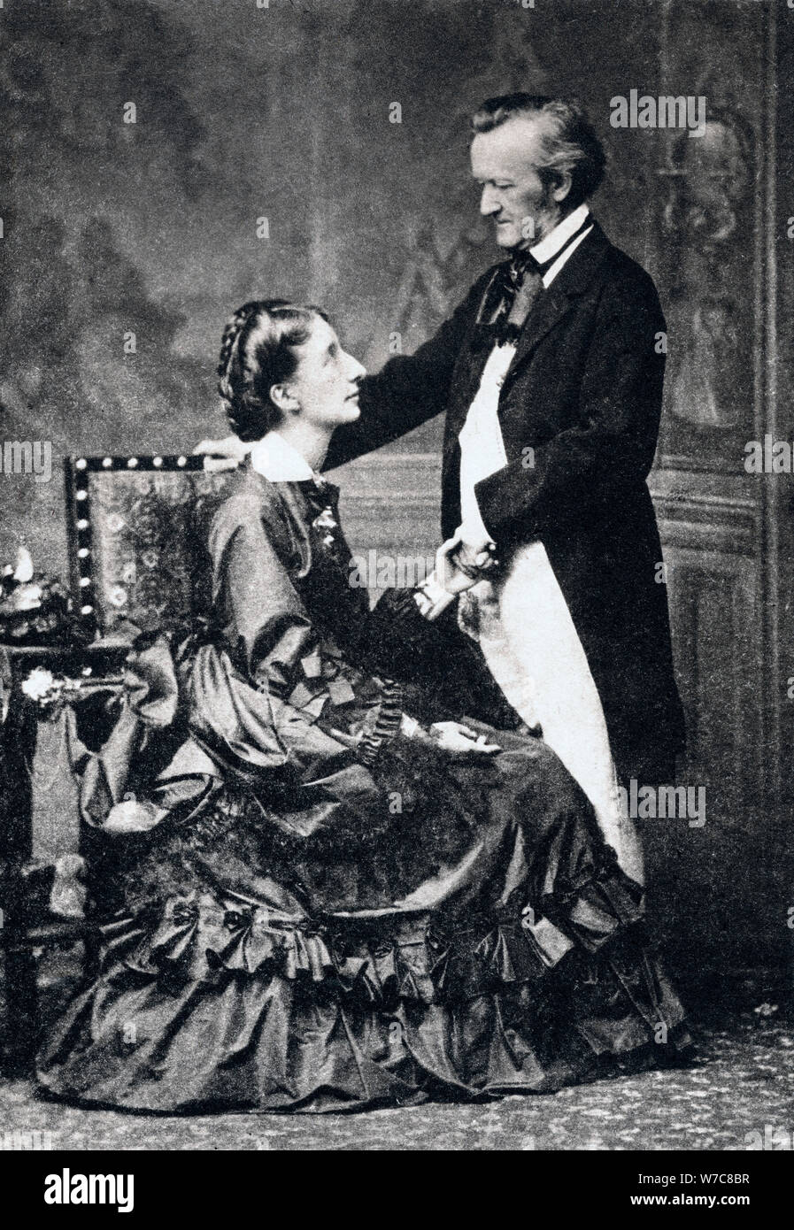 Richard und Cosima Wagner, aus dem späten 19. Jahrhundert. Artist: Unbekannt Stockfoto