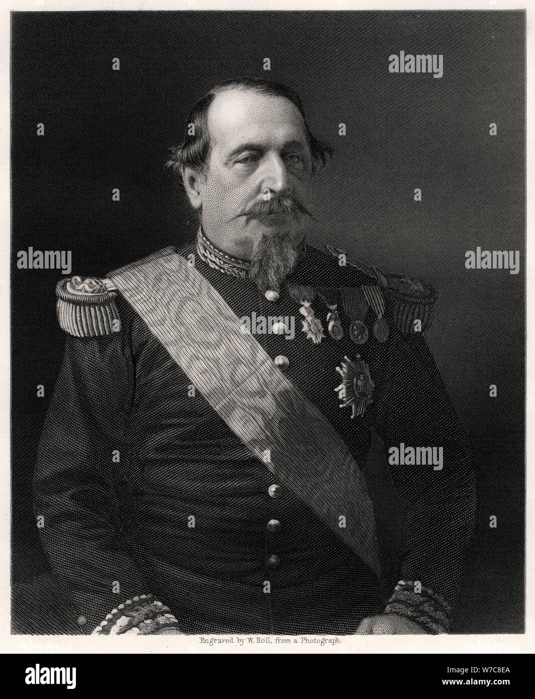 Napoleon III., Kaiser von Frankreich, 19. Artist: W Holl Stockfoto