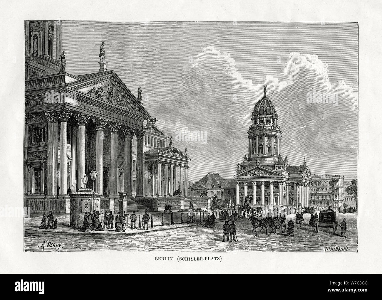 Die Chiller Platz, Berlin, Deutschland, 1879. Artist: Unbekannt Stockfoto