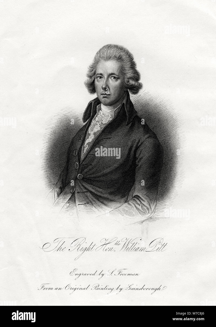 William Pitt der Jüngere, britischer Staatsmann, 19. Artist: J Posselwhite Stockfoto