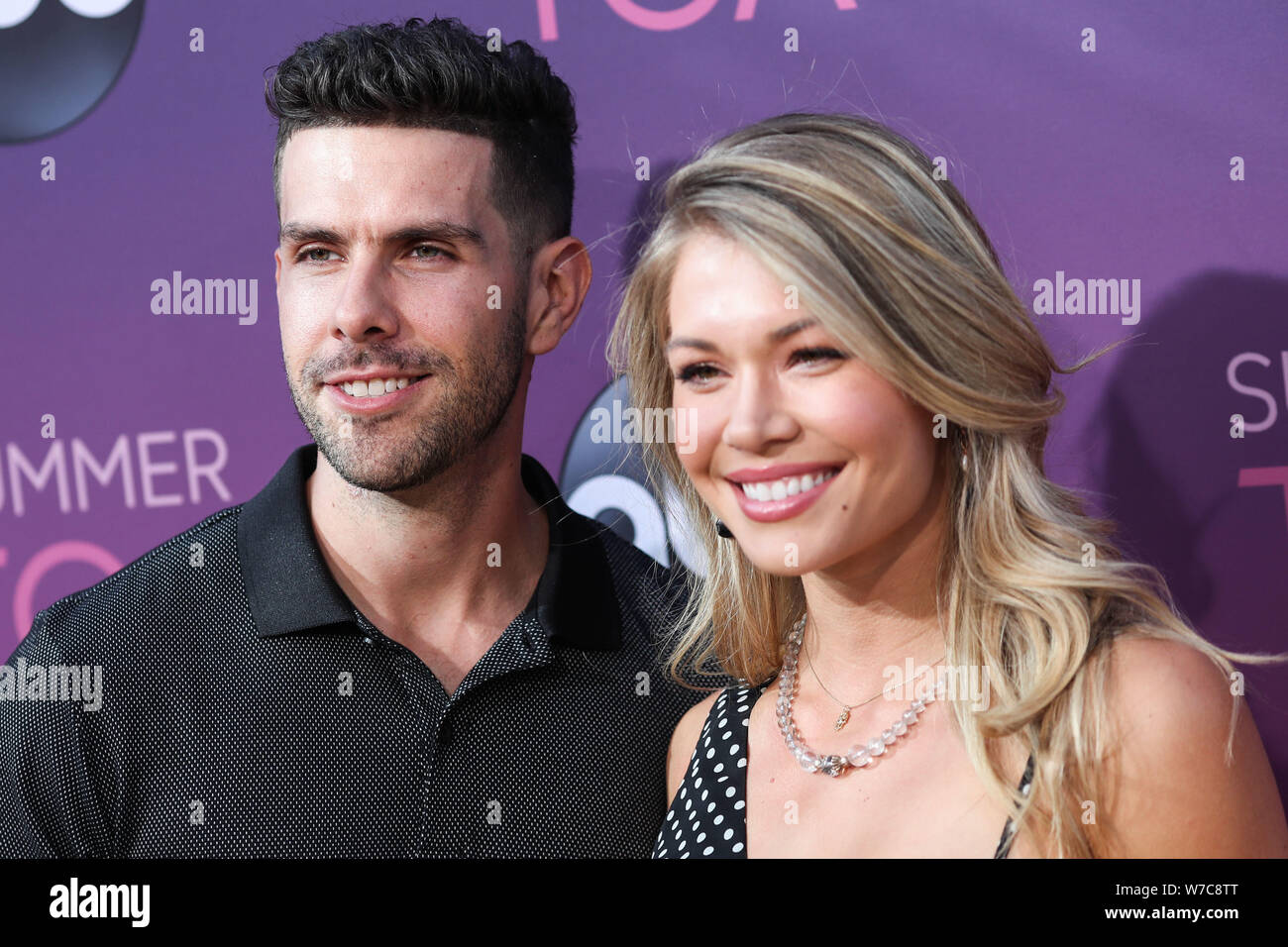 West Hollywood, Vereinigte Staaten. 05 Aug, 2019. WEST HOLLYWOOD, LOS ANGELES, Kalifornien, USA - 05. August: Chris Randone und Krystal Nielson kommen an der Disney ABC Fernsehen TCA Summer Press Tour All-Star-Party 2019 in Soho House West Hollywood am 5. August 2019 in West Hollywood, Los Angeles, California, United States. (Foto von Xavier Collin/Image Press Agency) Quelle: Bild Presse Agentur/Alamy leben Nachrichten Stockfoto