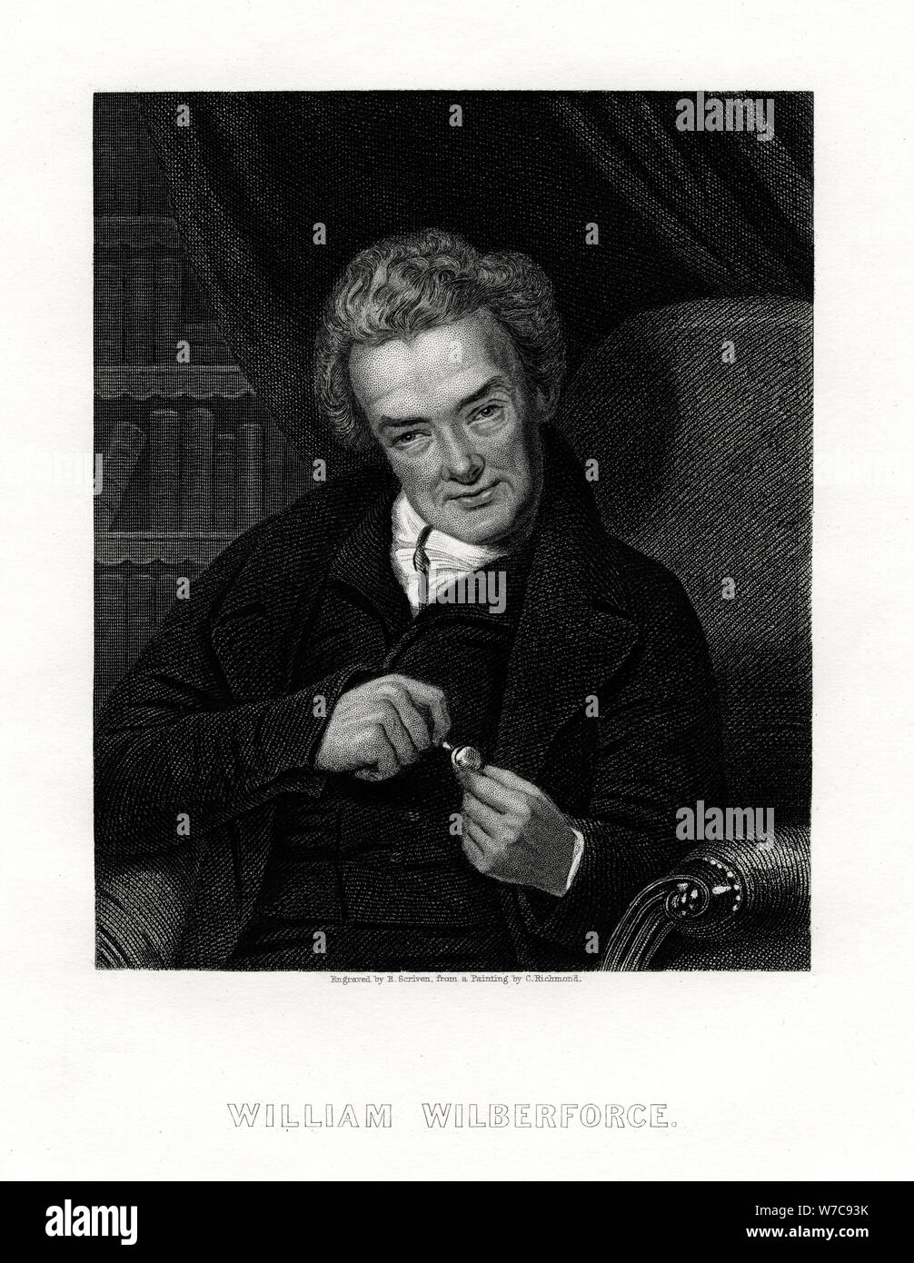 William Wilberforce, Englisch gegen die Sklaverei Mitkämpfer, 19. Artist: E Scriven Stockfoto