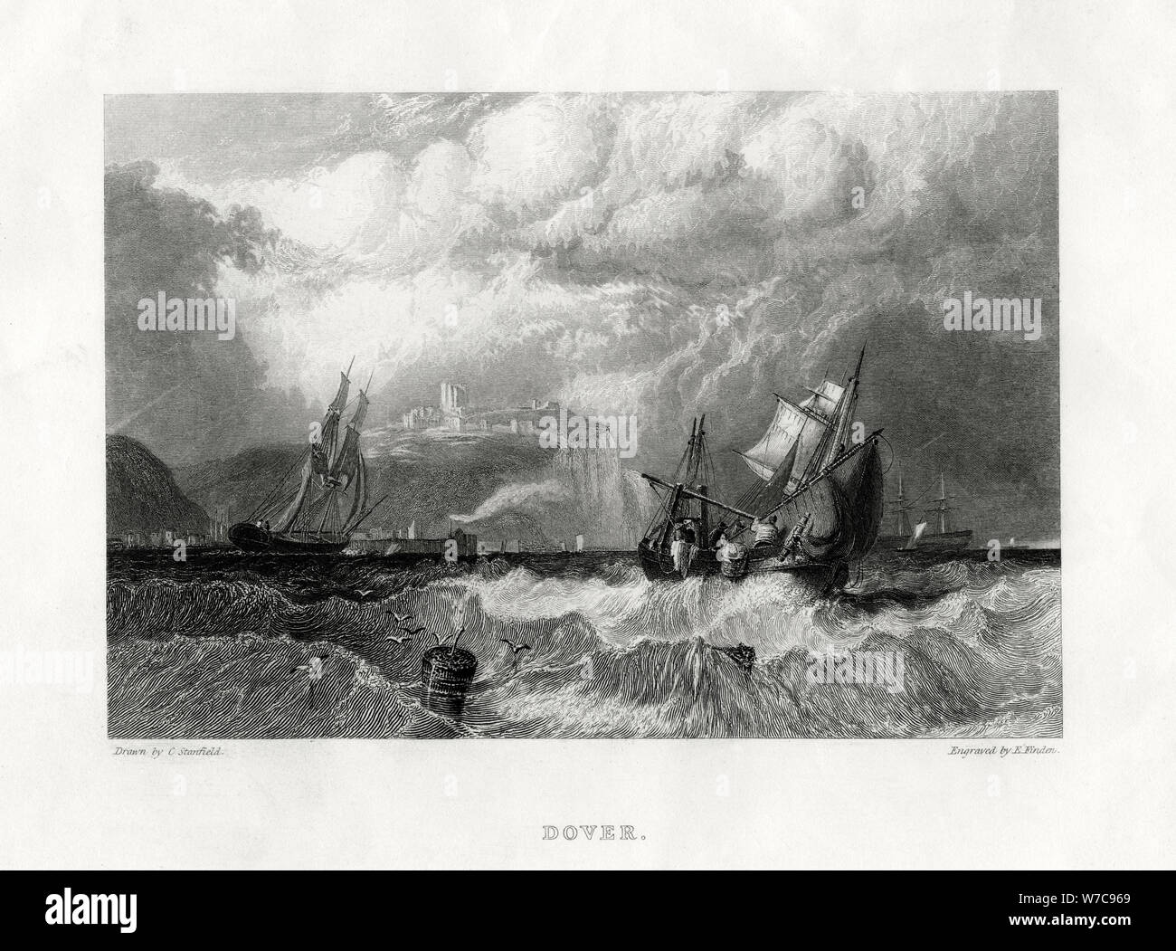 Dover, Kent, 1860. Artist: E finden Stockfoto