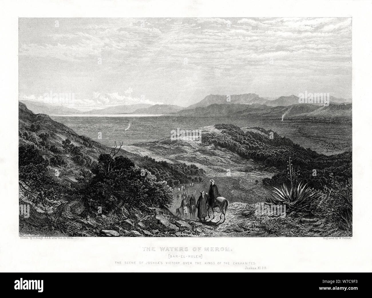 "Das Wasser Merom", Palästina, 1887. Artist: W Forrest Stockfoto