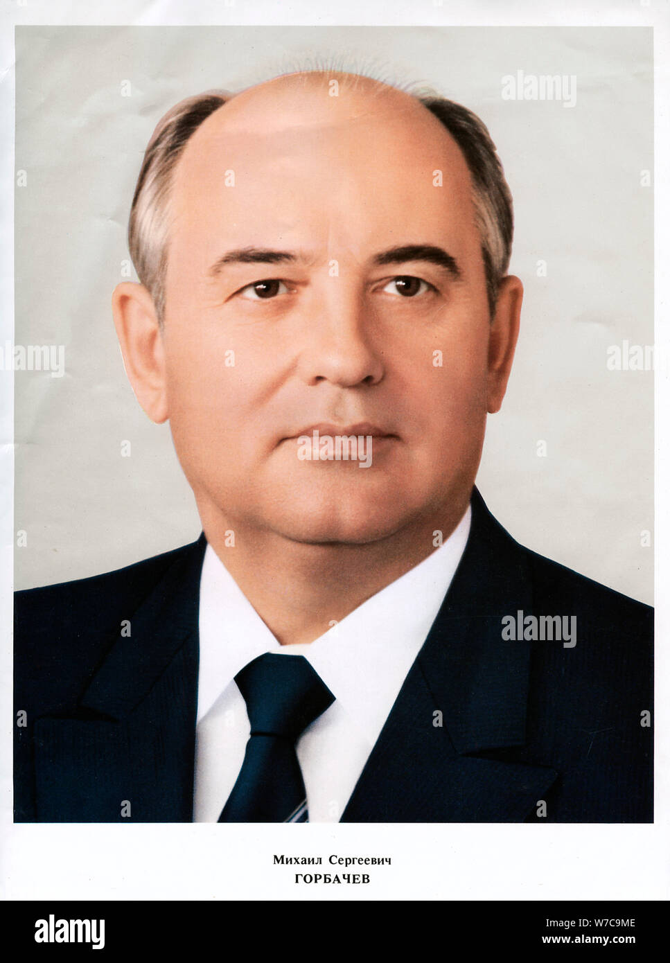 Michail Gorbatschow, der Führer der Sowjetunion, 1985. Artist: Unbekannt Stockfoto