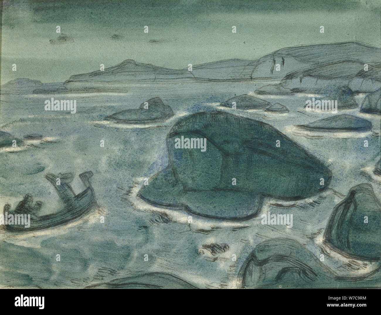 Giantess Kriemhild, 1915. Artist:, Nicholas Roerich (1874-1947) Stockfoto