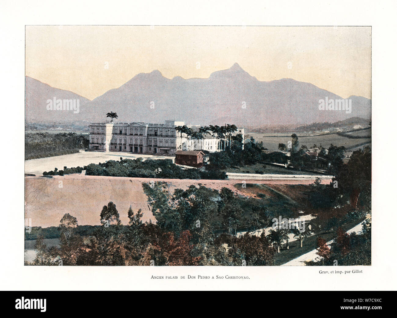 Palast von Don Pedro, Brasilien, 19. Artist: Gillot Stockfoto