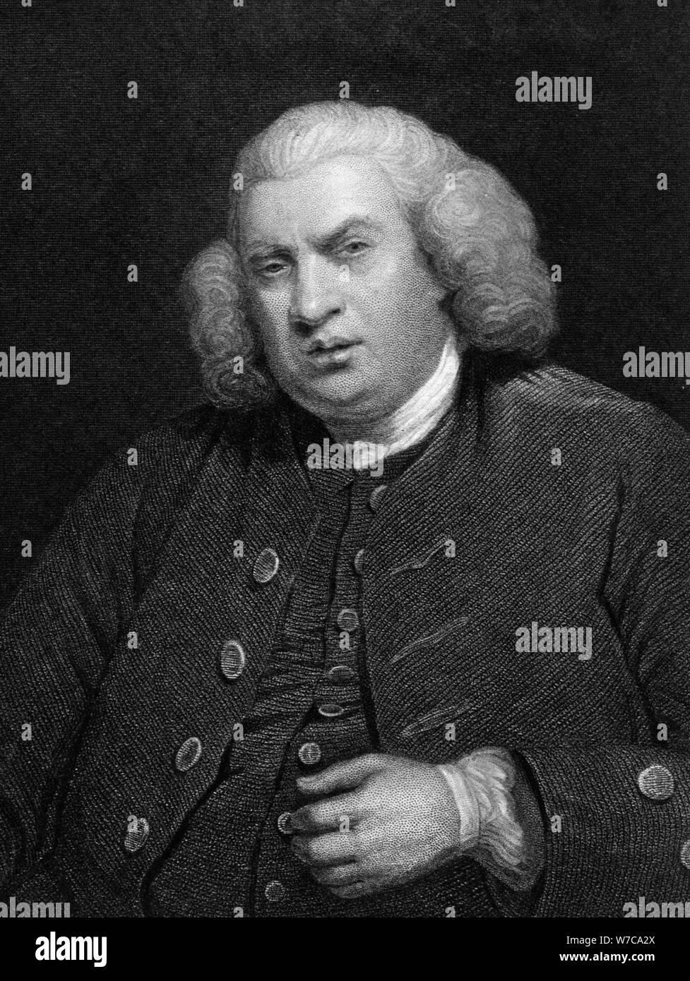 Samuel Johnson, Literaturkritiker, Dichter, Essayist, biograph (19. Jahrhundert). Artist: Unbekannt Stockfoto