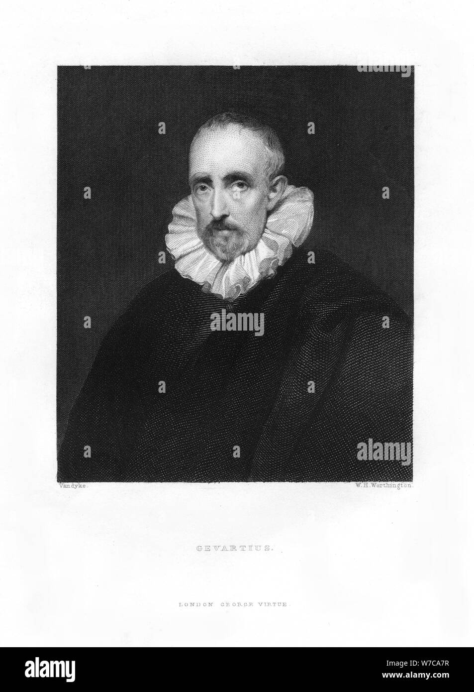 Jan Kaspar Gevartius, 19. Artist: WH Worthington Stockfoto