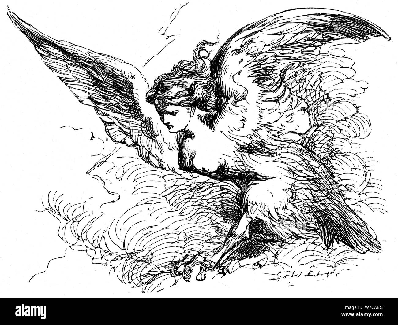 Szene aus der Sturm von William Shakespeare, 1856-1858. Artist: Unbekannt Stockfoto